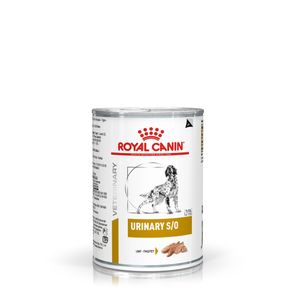 Ração Úmida Royal Canin Lata Veterinary Diet Urinary S/O para Cães com Cálculos Urinários - 410 g