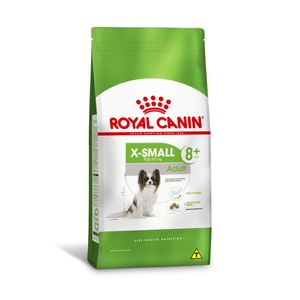 Ração Seca Royal Canin X-Small Adult 8+ para Cães Adultos e Idosos de Porte Miniatura com 8 Anos ou mais - 1 Kg